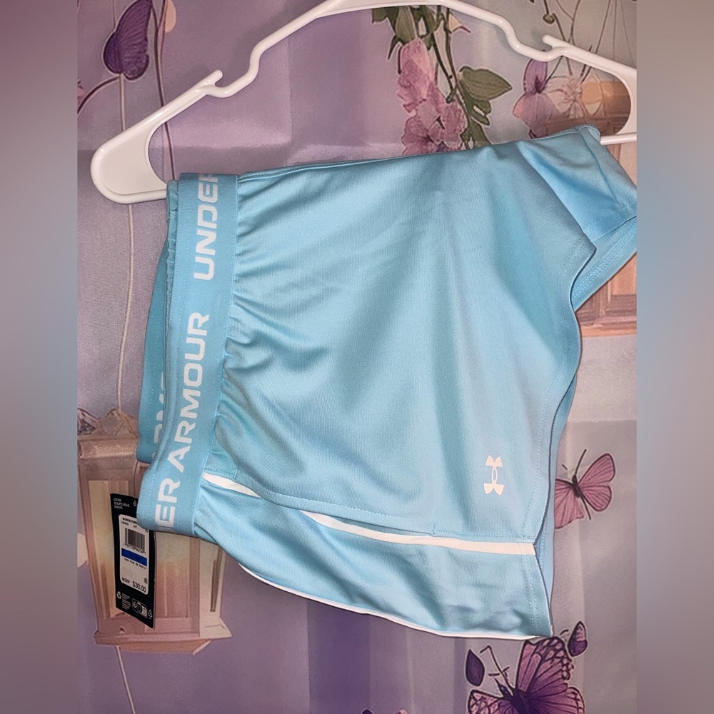 Under Armour Light Blue Women's Athletic Shorts